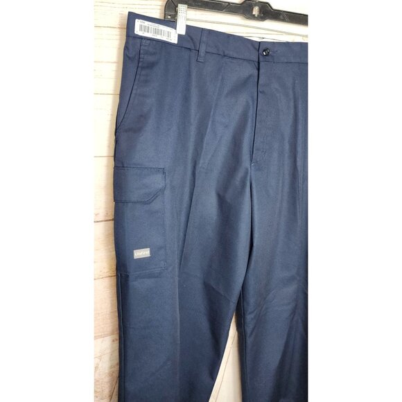Unifirst Soft Twill Cotton/Polyester Men's Blue Slacks - Chino Dress/Casual Pant - Picture 11 of 12